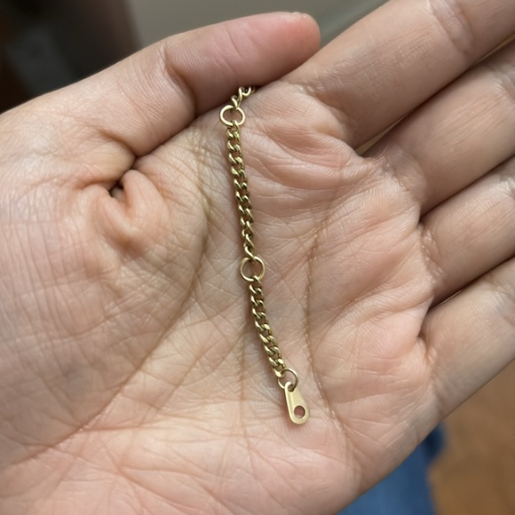 VINTAGE SOLID GOLD CURB CHAIN - Picture 2 of 4